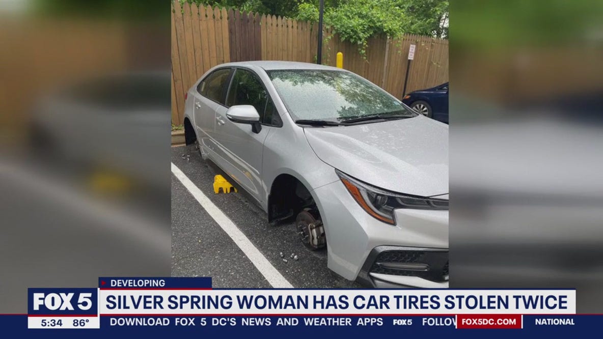 Silver Spring woman's car tires stolen twice outside her apartment